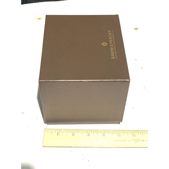 Baume & Mercier Watch Presentation Brown Cardboard Box Display Empty - Picture 9 of 12